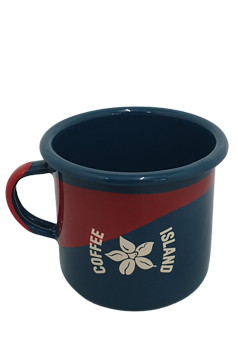 Blue enamel mug 250ml